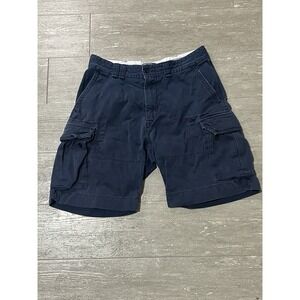 Polo Ralph Lauren Mens Shorts Size 34 Blue Cargo Chino Relaxed Fit